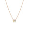 fancy round pink diamond nestled above an oval yellow diamond and an oval grey diamond, on an adjustable 18k rose gold chain<span class='visuallyhidden'>Call or text 323-404-2959 for shopping assistance</span>